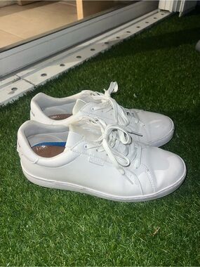 White Leather Coach Sneakers
